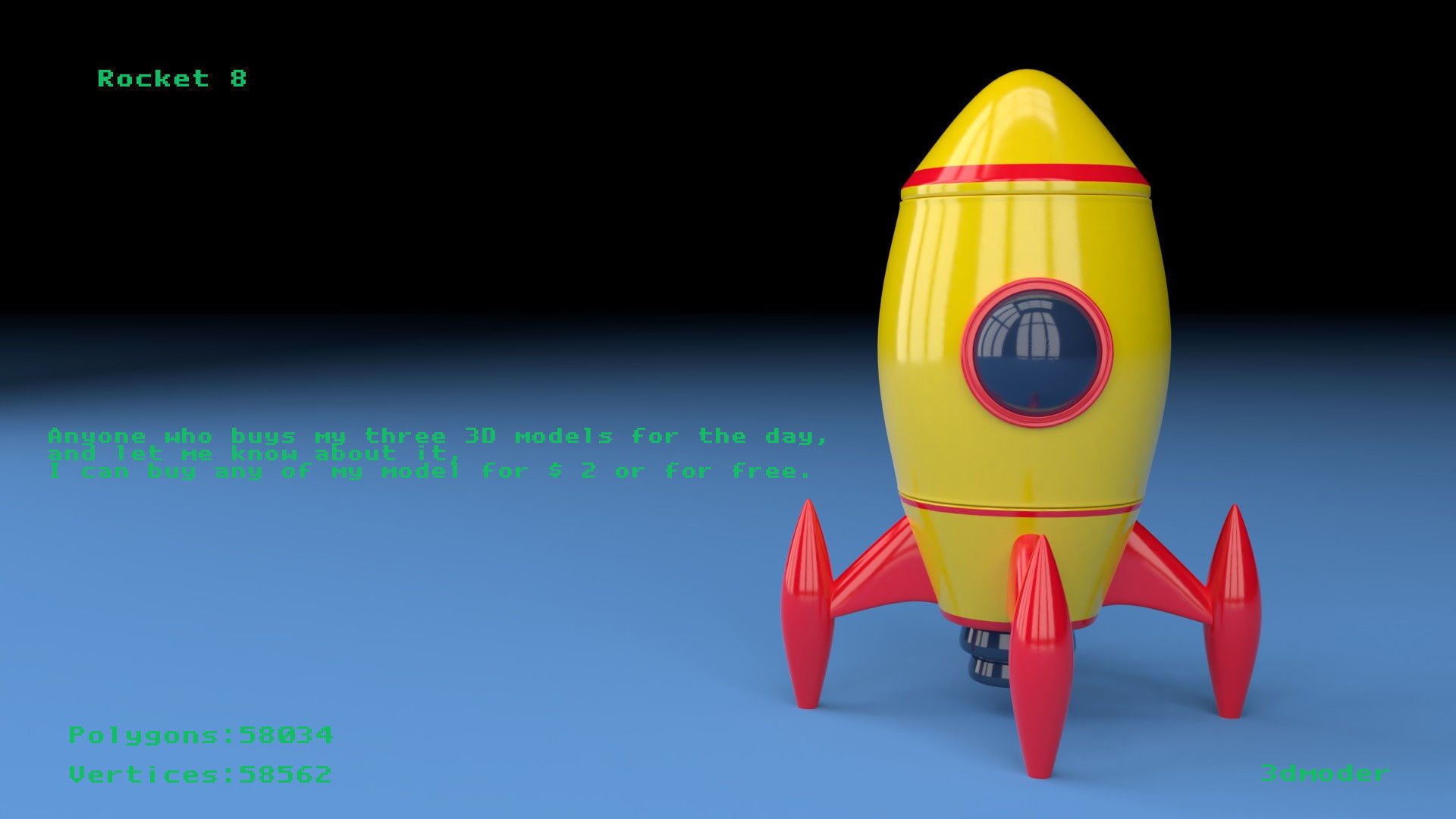 Rocket 8 3D model