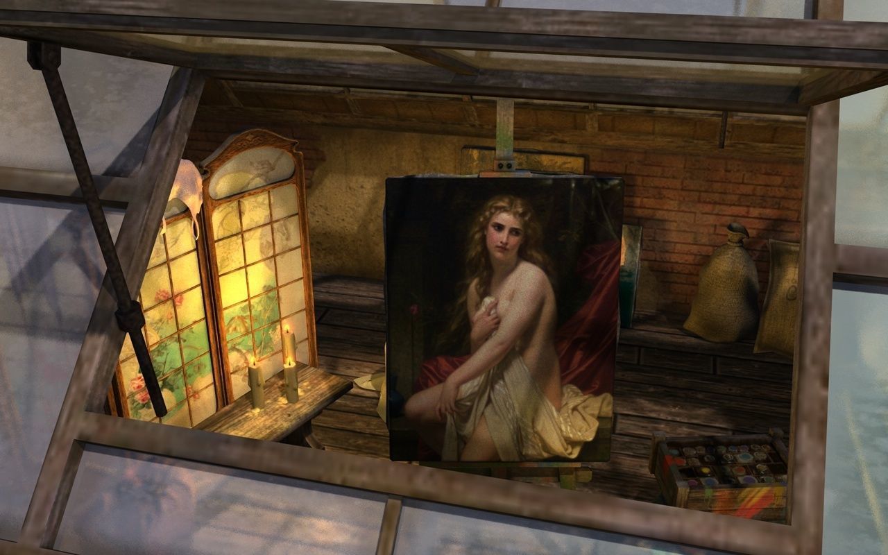 Atelier in the attic 3D model_1