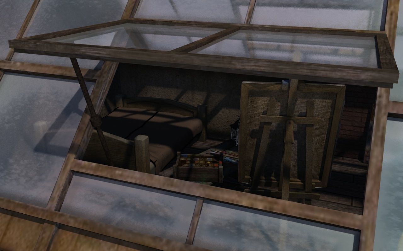 Atelier in the attic 3D model_5