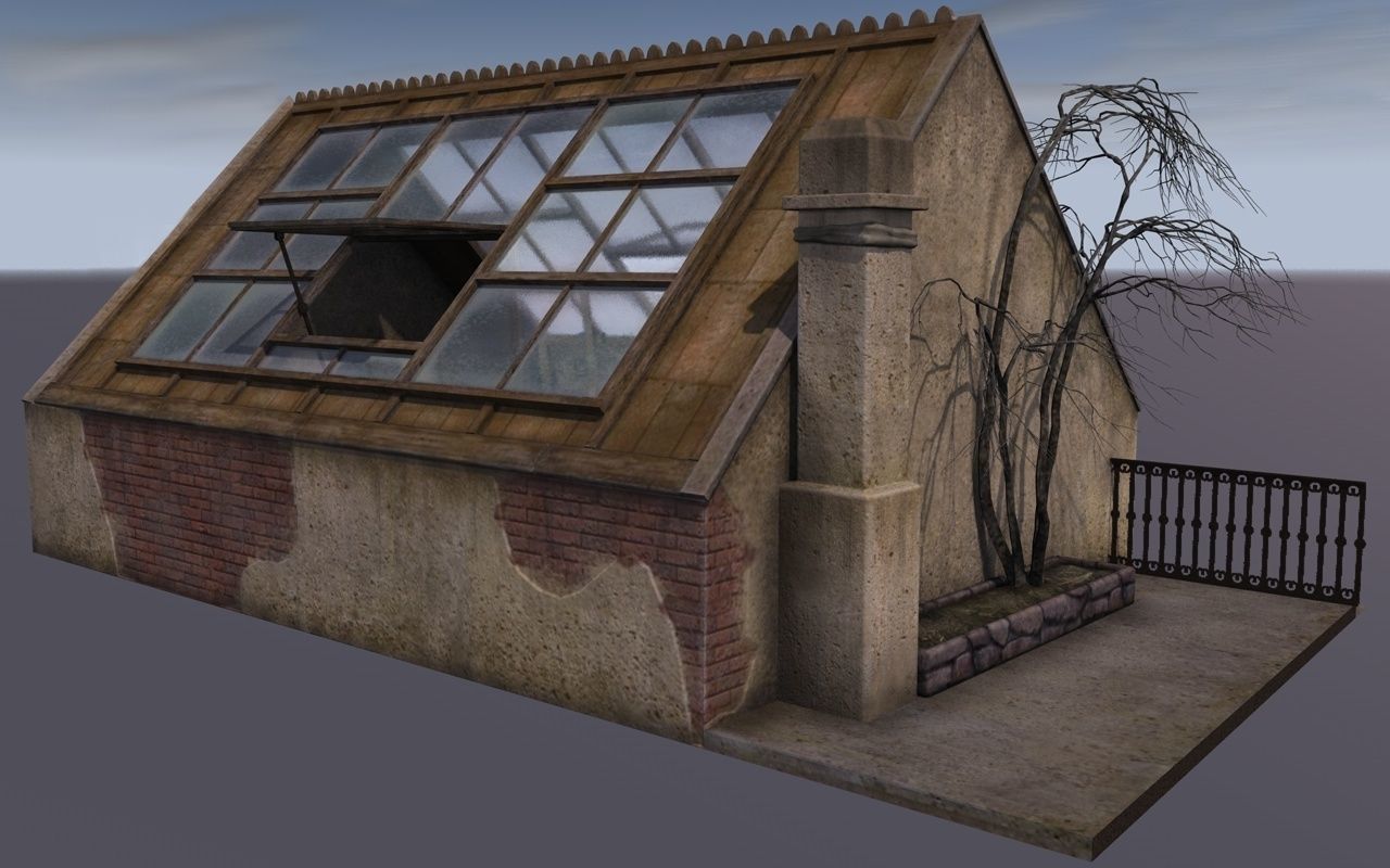 Atelier in the attic 3D model_4