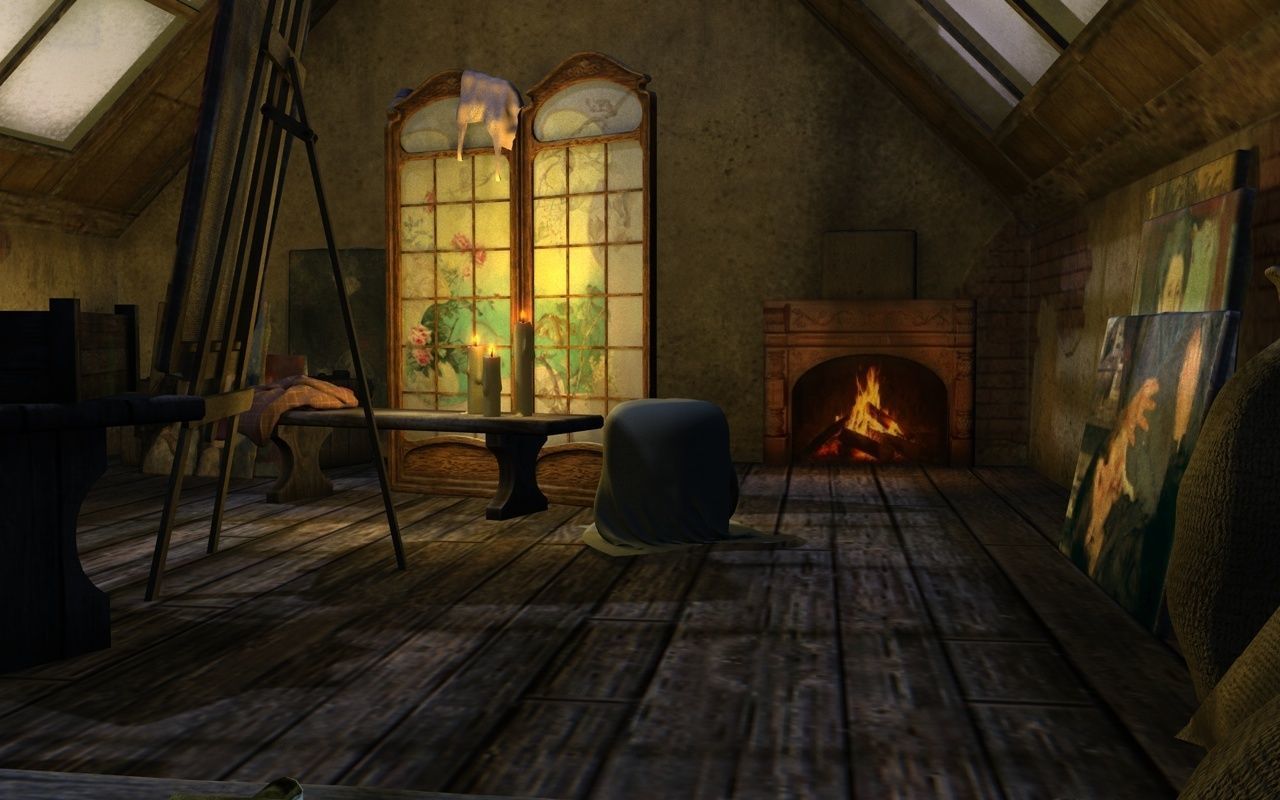 Atelier in the attic 3D model_9