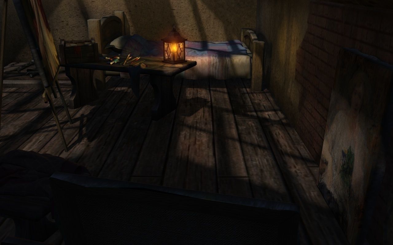 Atelier in the attic 3D model_6