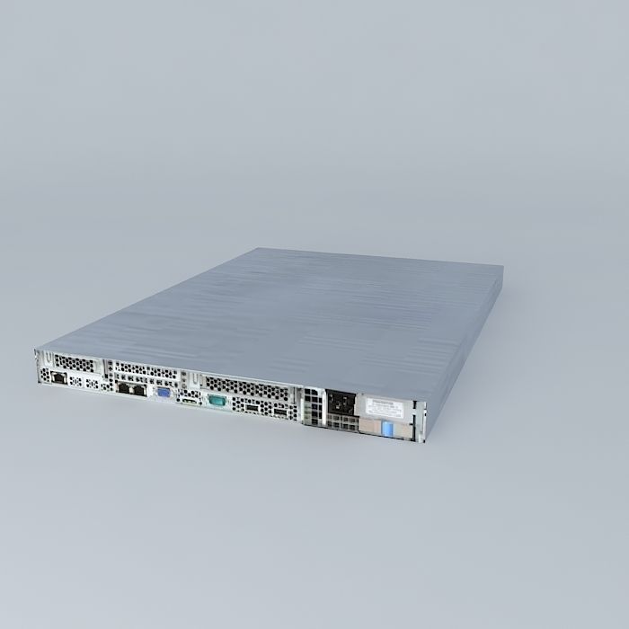 IBM 3550 1u Server 3D model 3D model_1