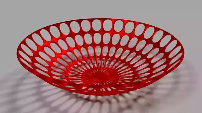 Basket  Low-poly 3D model