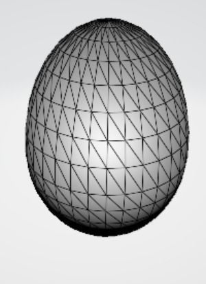 Brown egg 3D model_3
