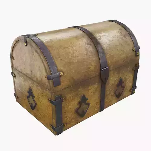 Old chest 02 3D model