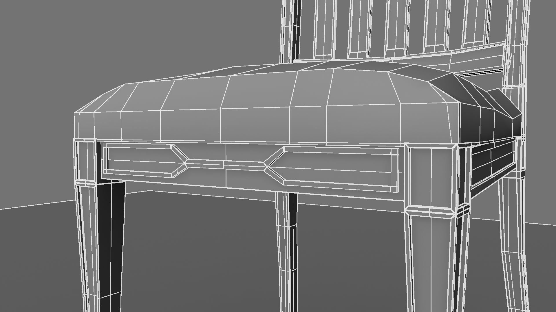 Chair dining 3D model_3