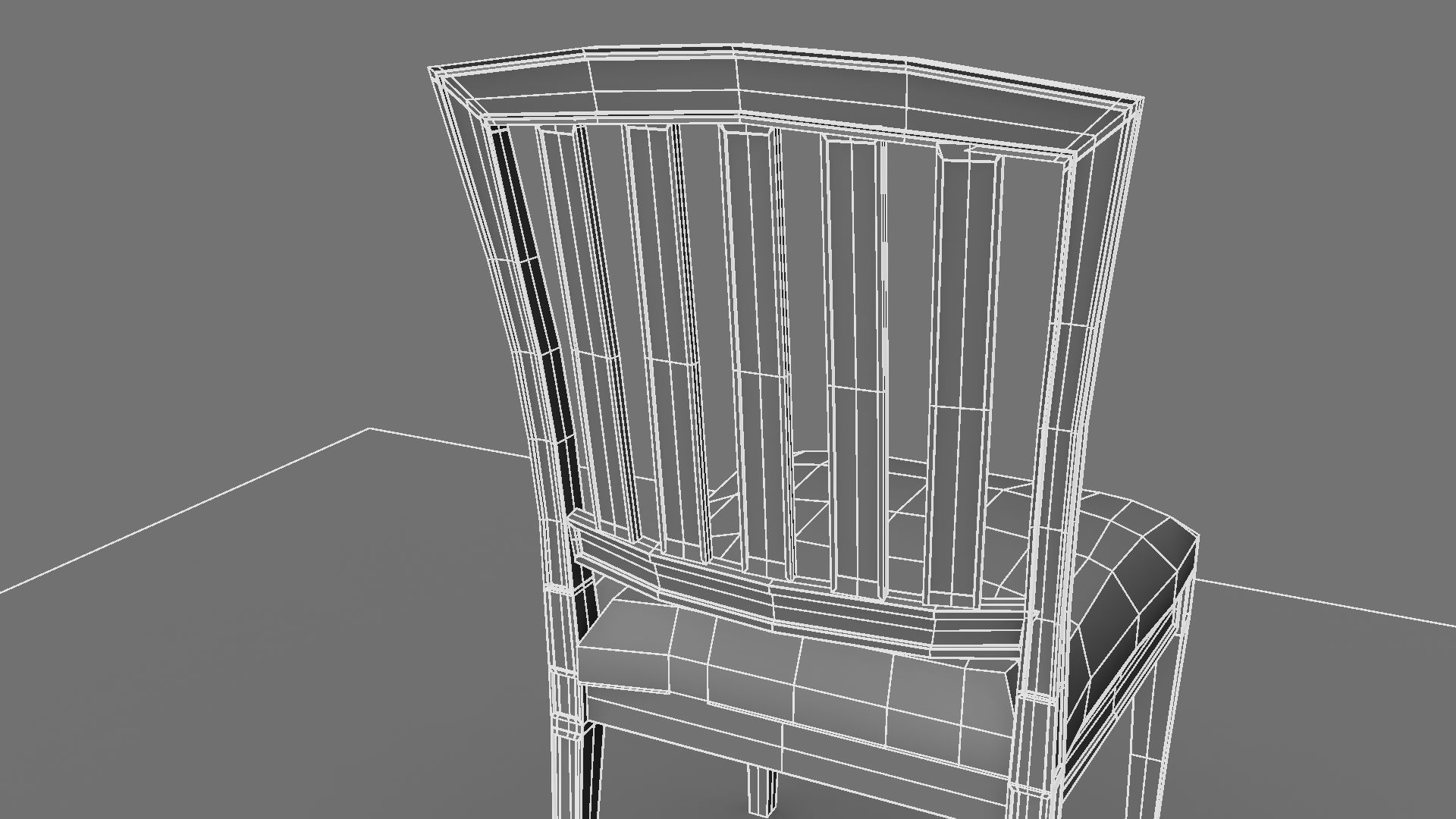 Chair dining 3D model_4