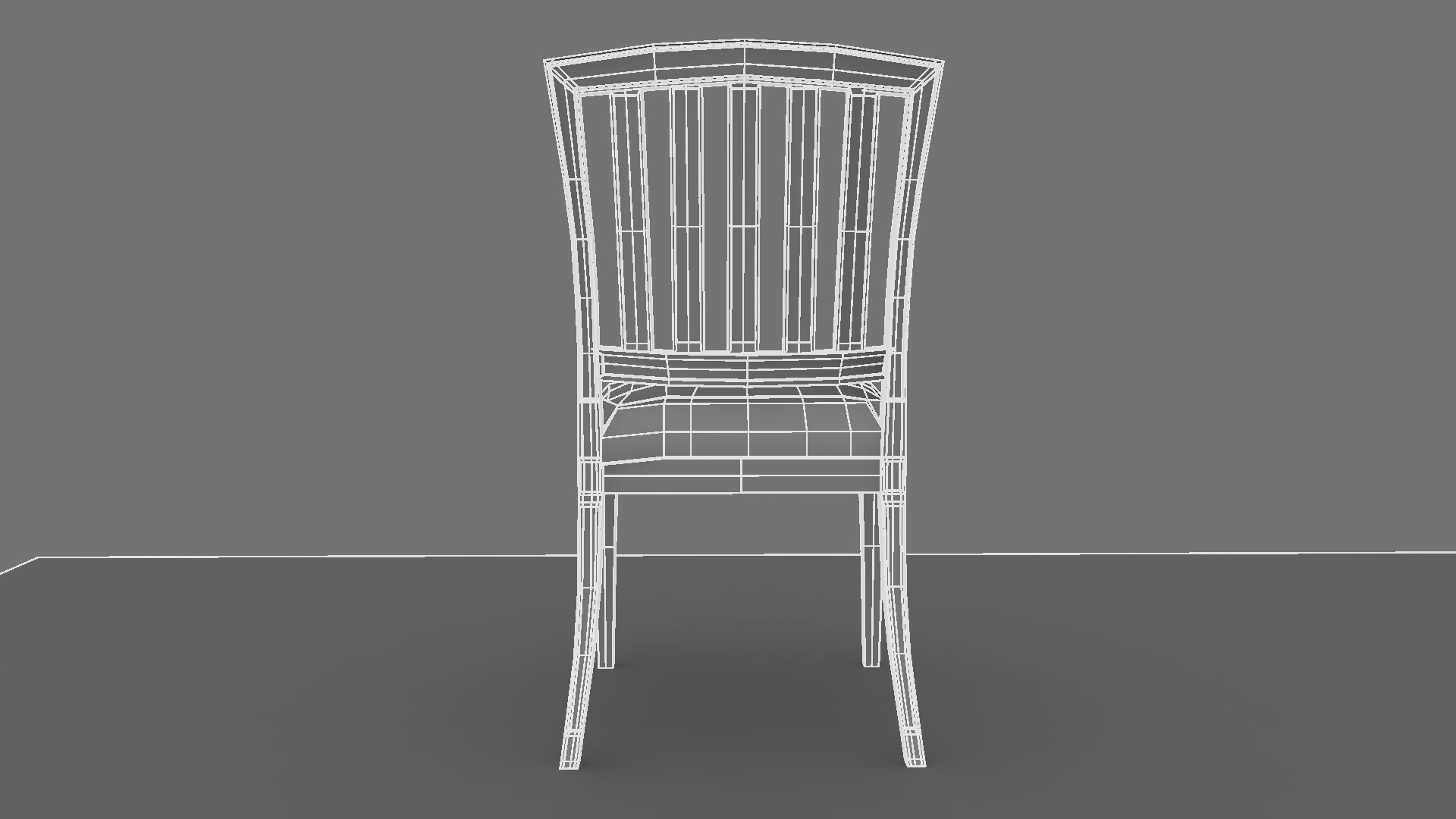 Chair dining 3D model_9
