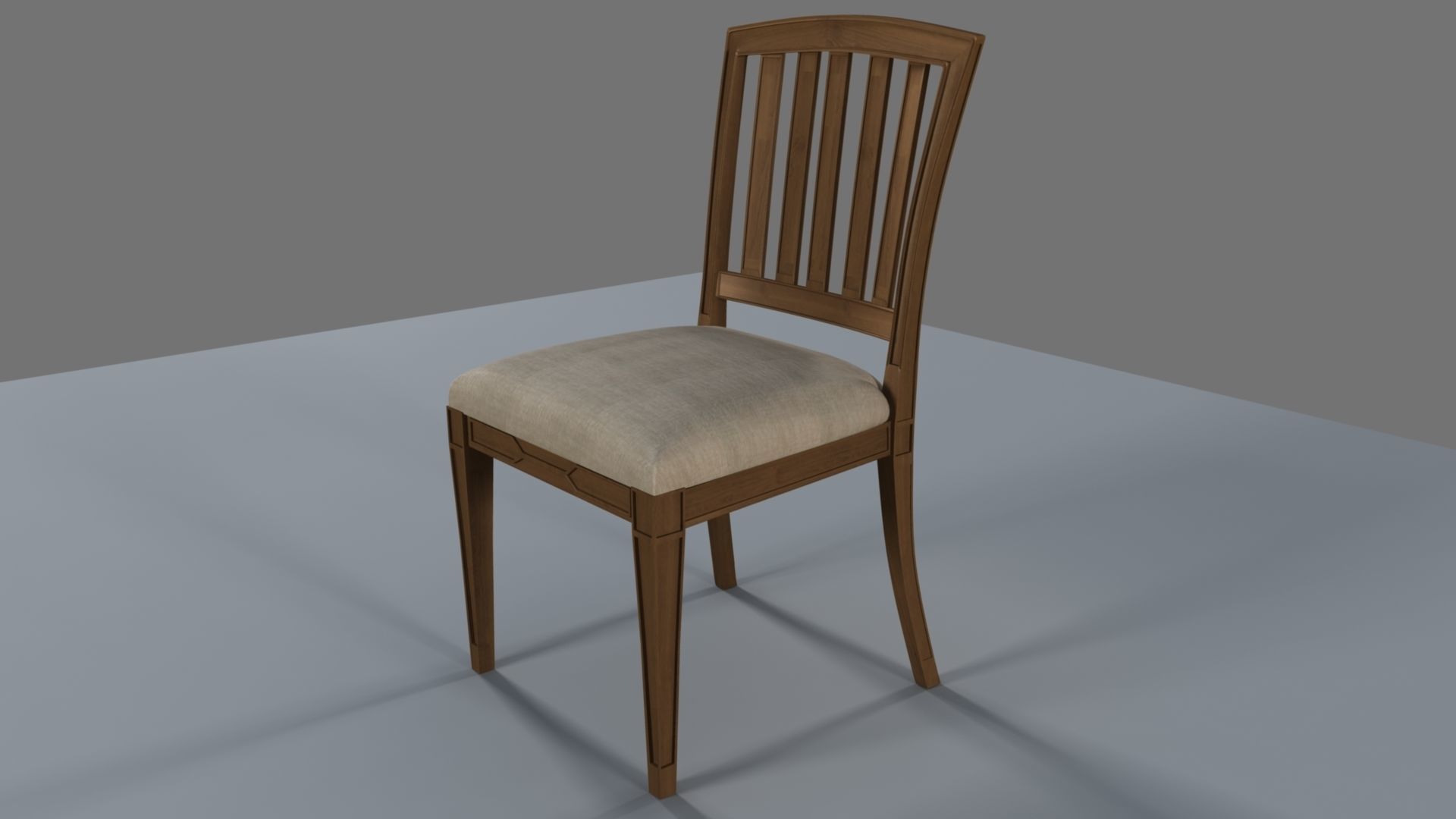 Chair dining 3D model_17