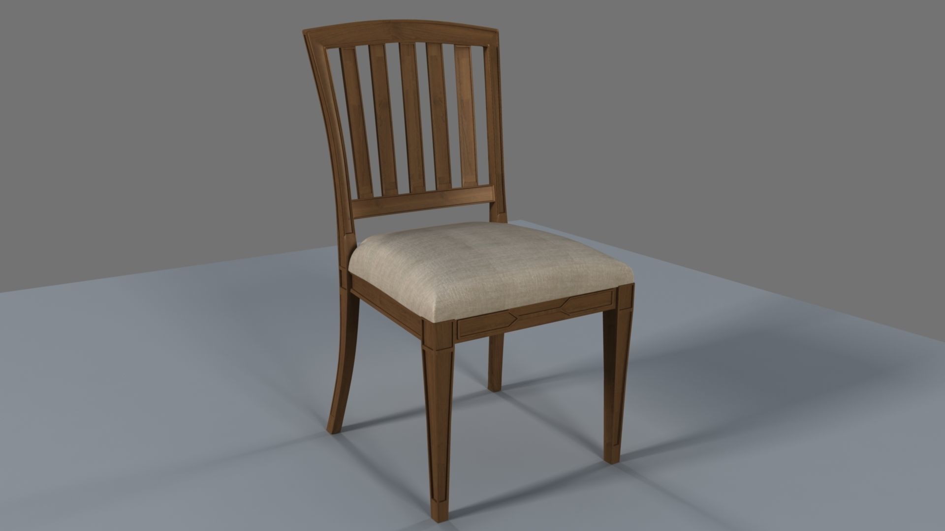 Chair dining 3D model_16