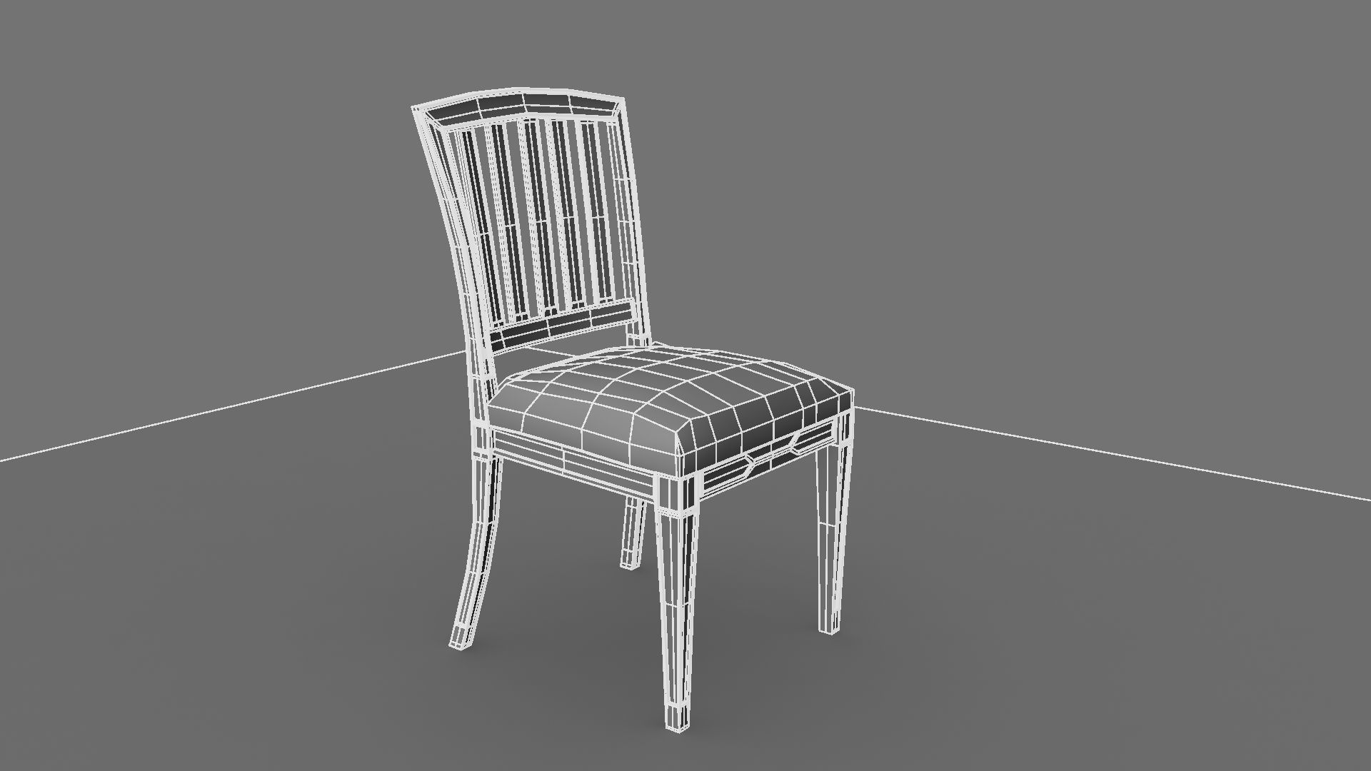 Chair dining 3D model_5