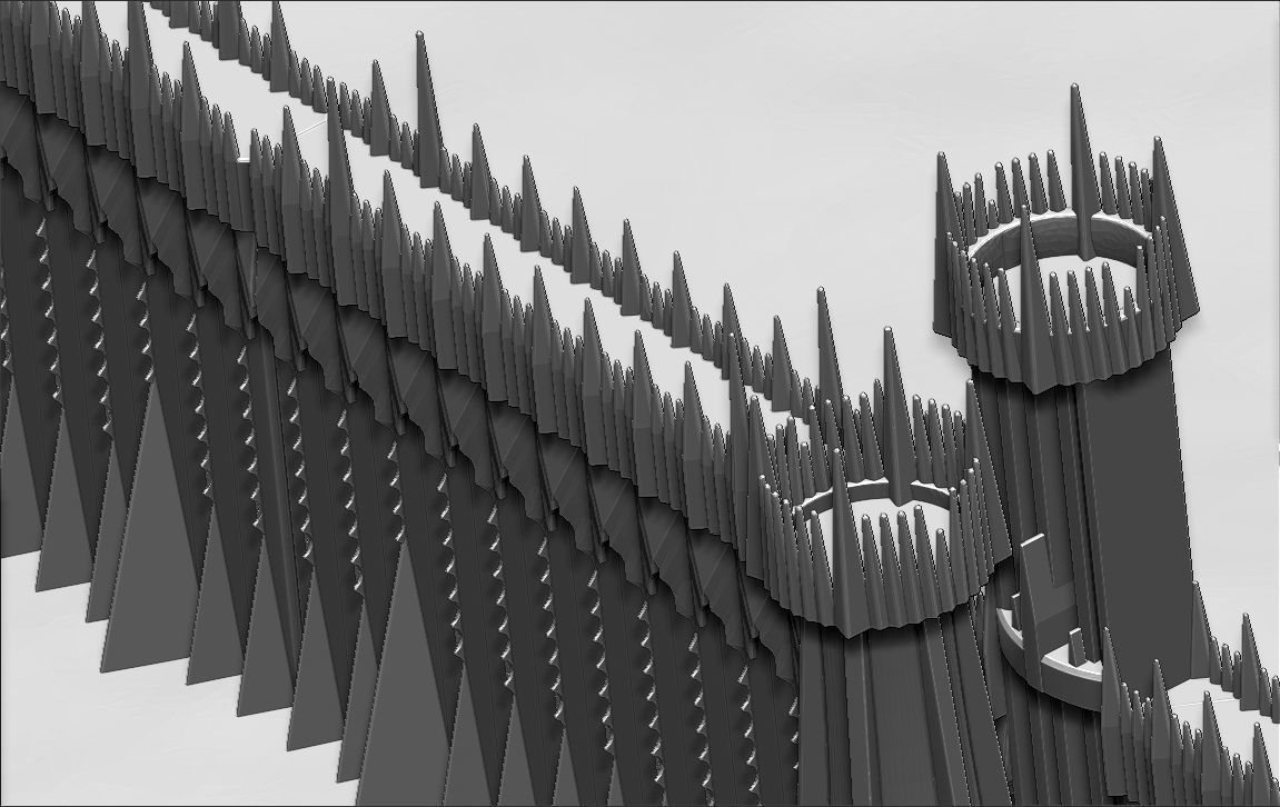 The Black Gate of Mordor from The Lord of the Rings stl obj  3D print model_19