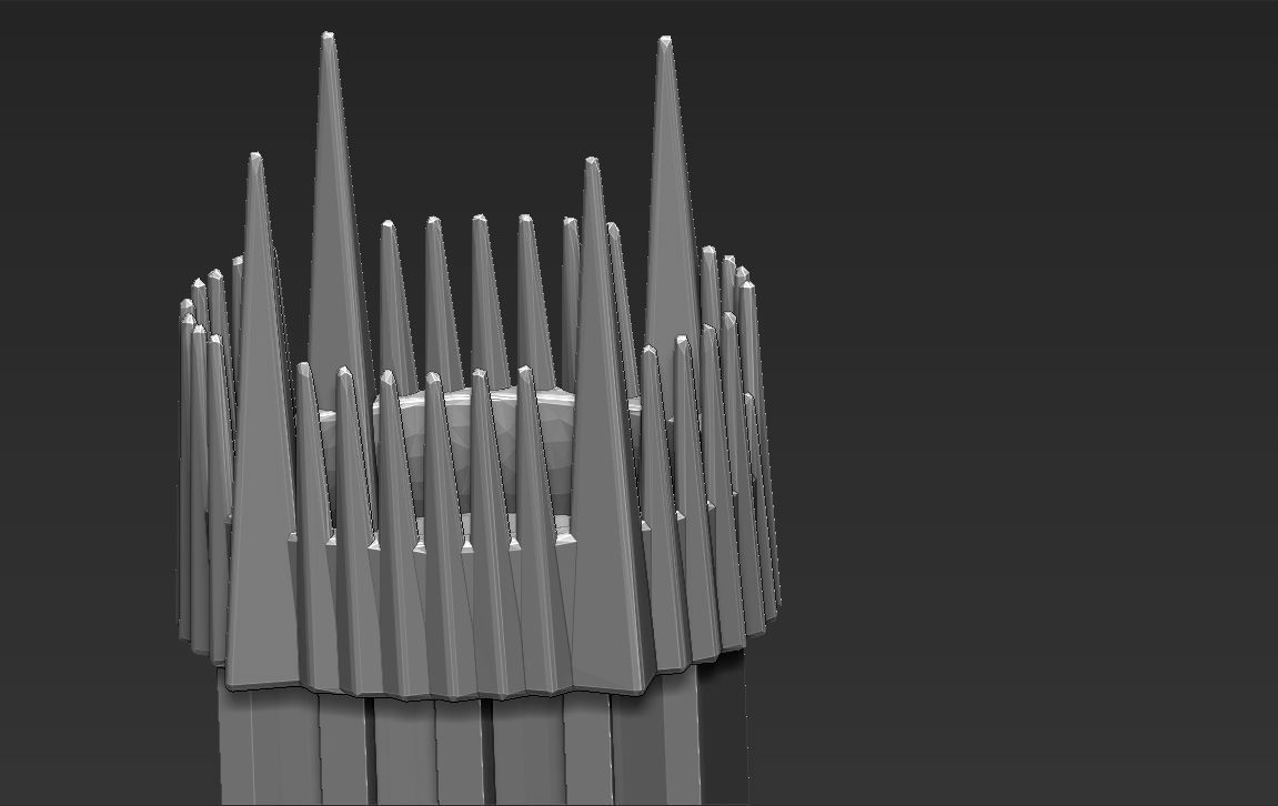 The Black Gate of Mordor from The Lord of the Rings stl obj  3D print model_20