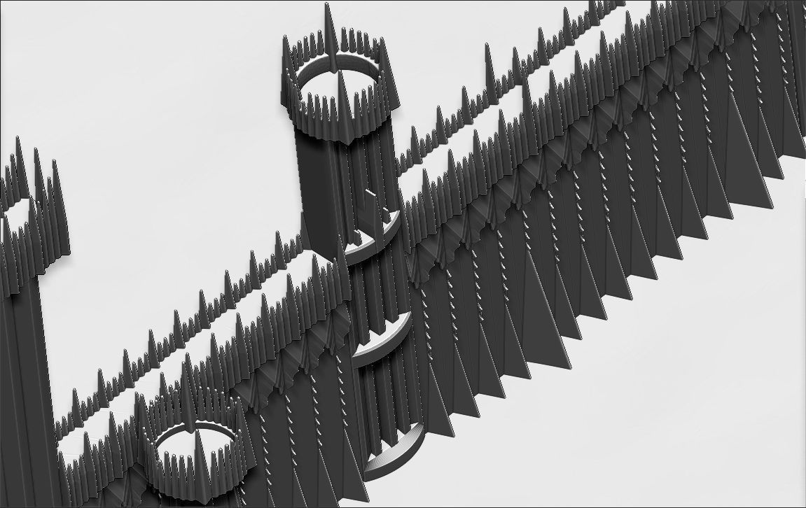 The Black Gate of Mordor from The Lord of the Rings stl obj  3D print model_25