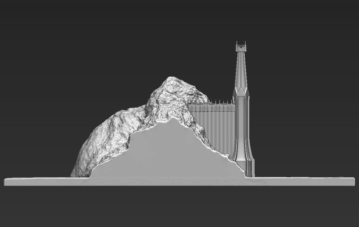 The Black Gate of Mordor from The Lord of the Rings stl obj  3D print model_14