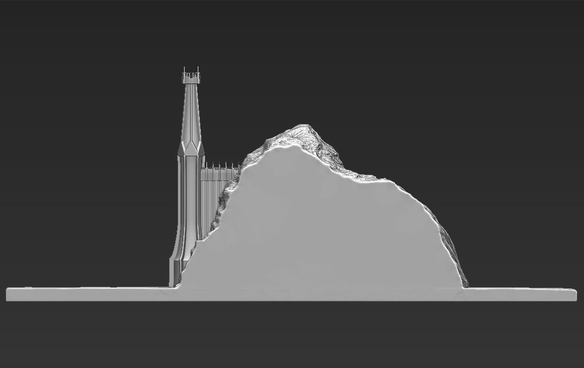 The Black Gate of Mordor from The Lord of the Rings stl obj  3D print model_13