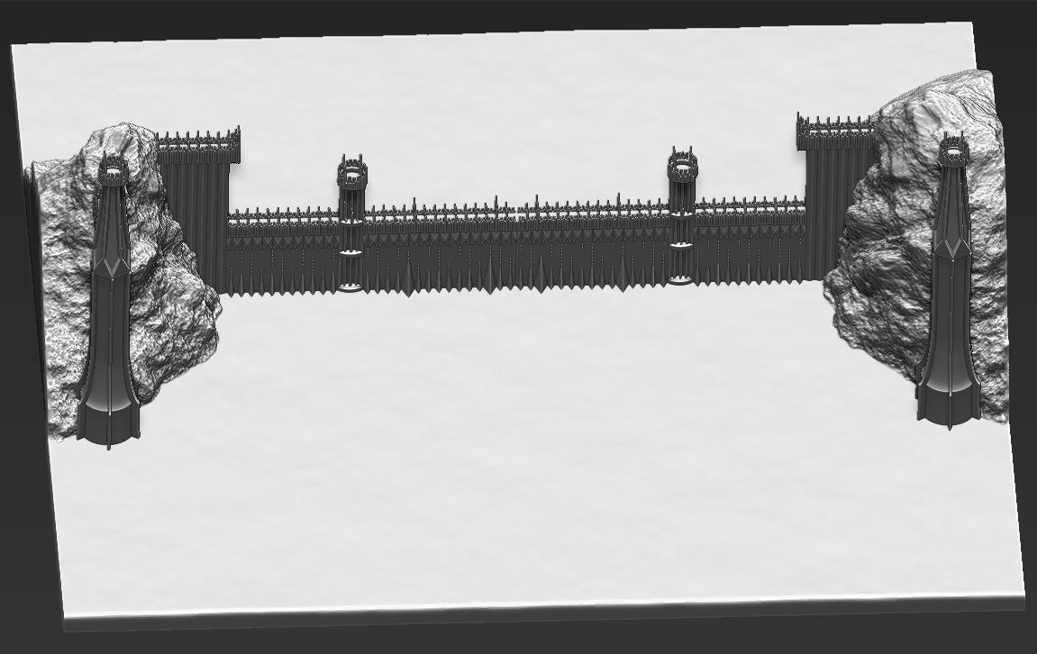 The Black Gate of Mordor from The Lord of the Rings stl obj  3D print model_10