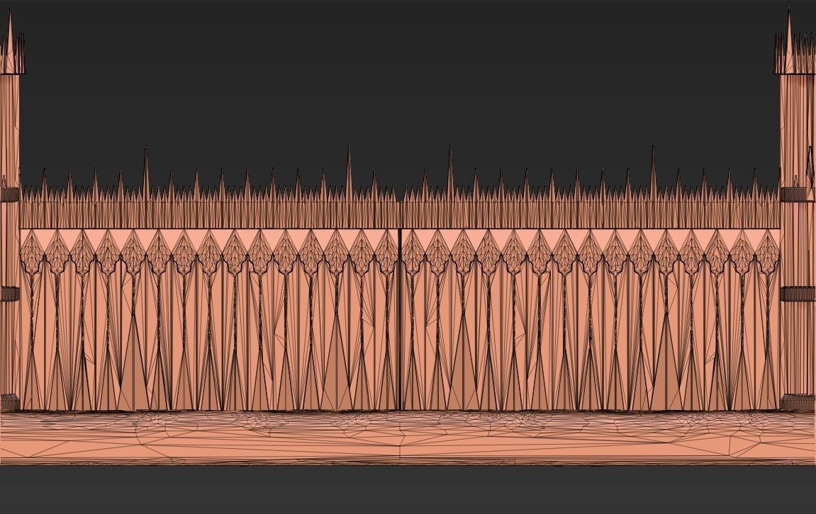 The Black Gate of Mordor from The Lord of the Rings stl obj  3D print model_34
