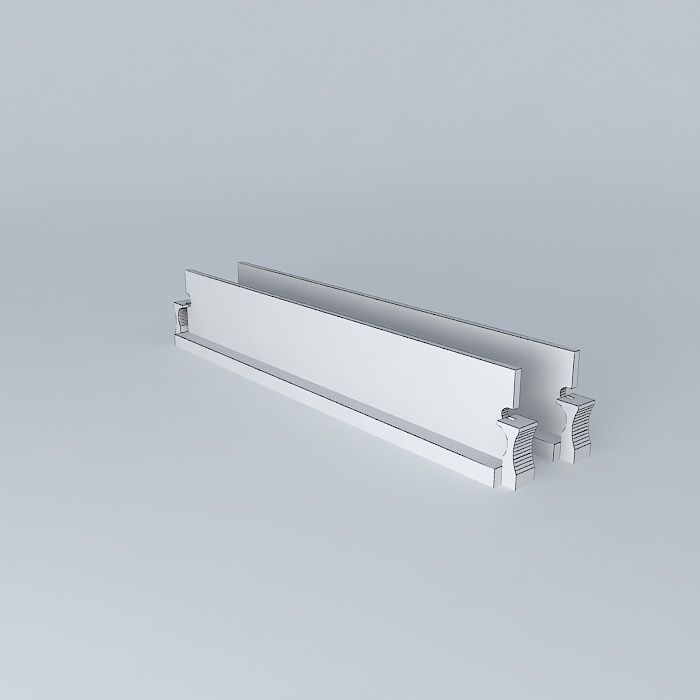 Generic DIMM Memory in slots 3D model_3