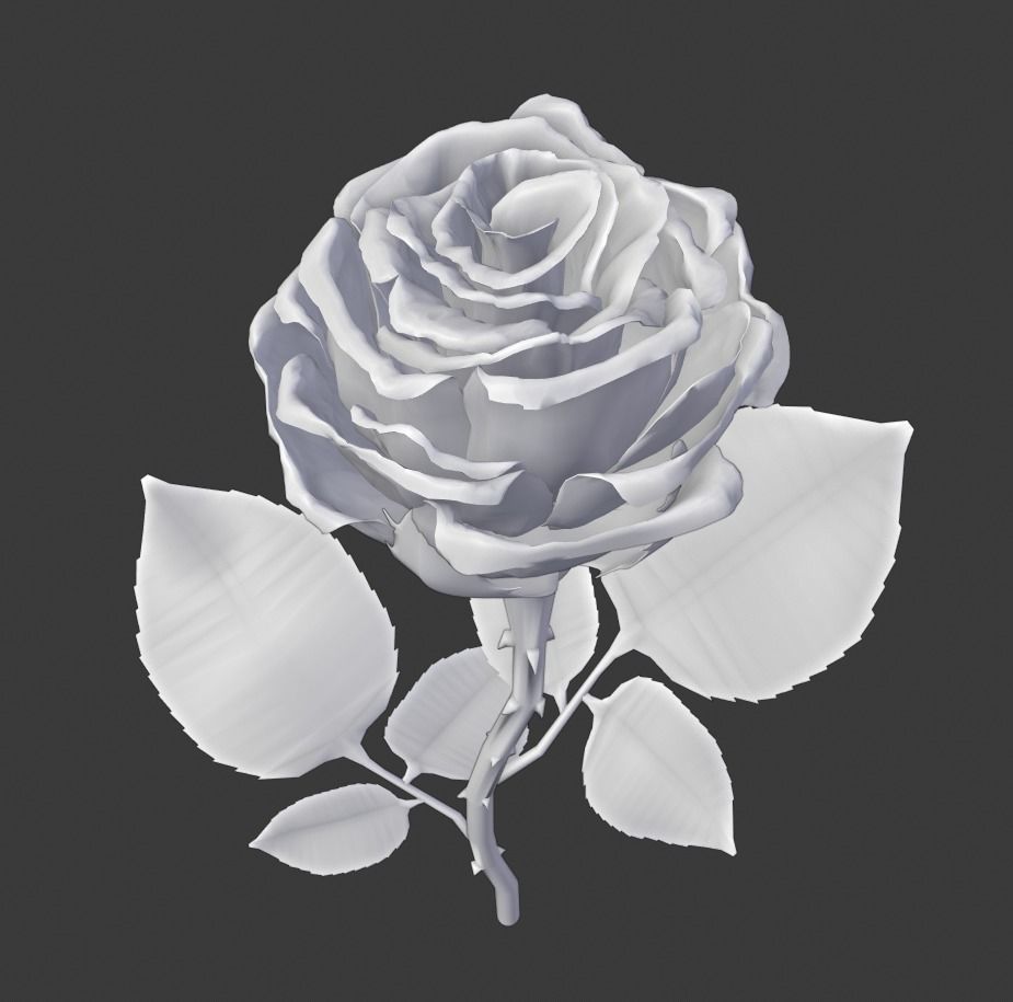 Realistic 3D Rose Flower with Blooming Rig 3D model rigged | CGTrader