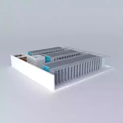 Data Center Room 3D model