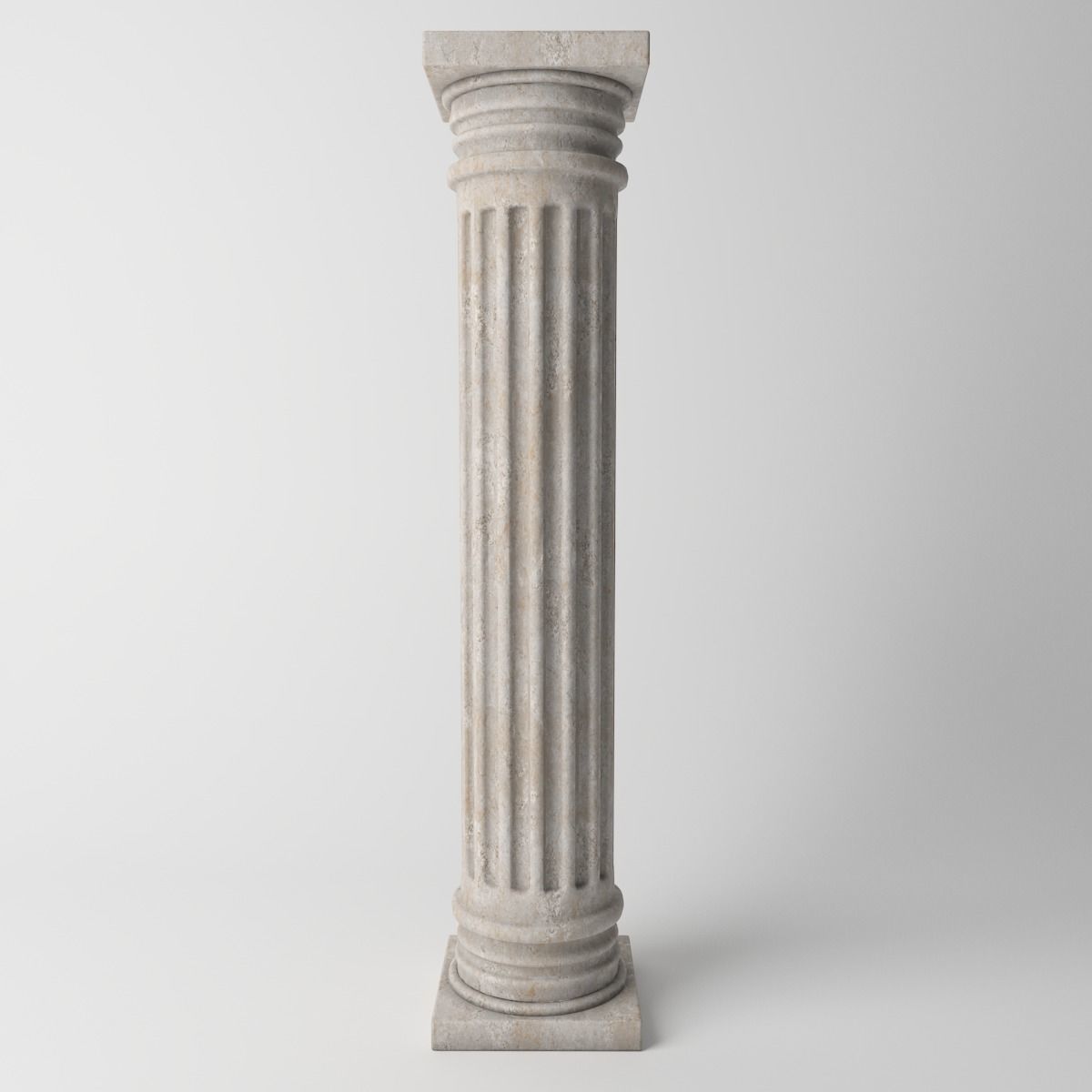 Antique Column Low-poly 3D model_8