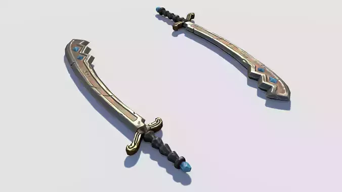 Handpainted Fantasy Sword