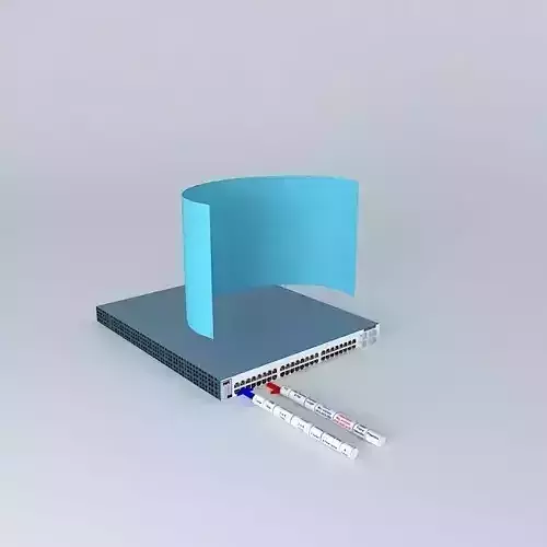 Ethernet Basic Switch FIB forwarding information database 3D model
