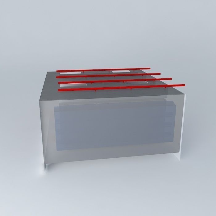 Hot Aisle Cold Aisle isolation using wall panels 3D model_2