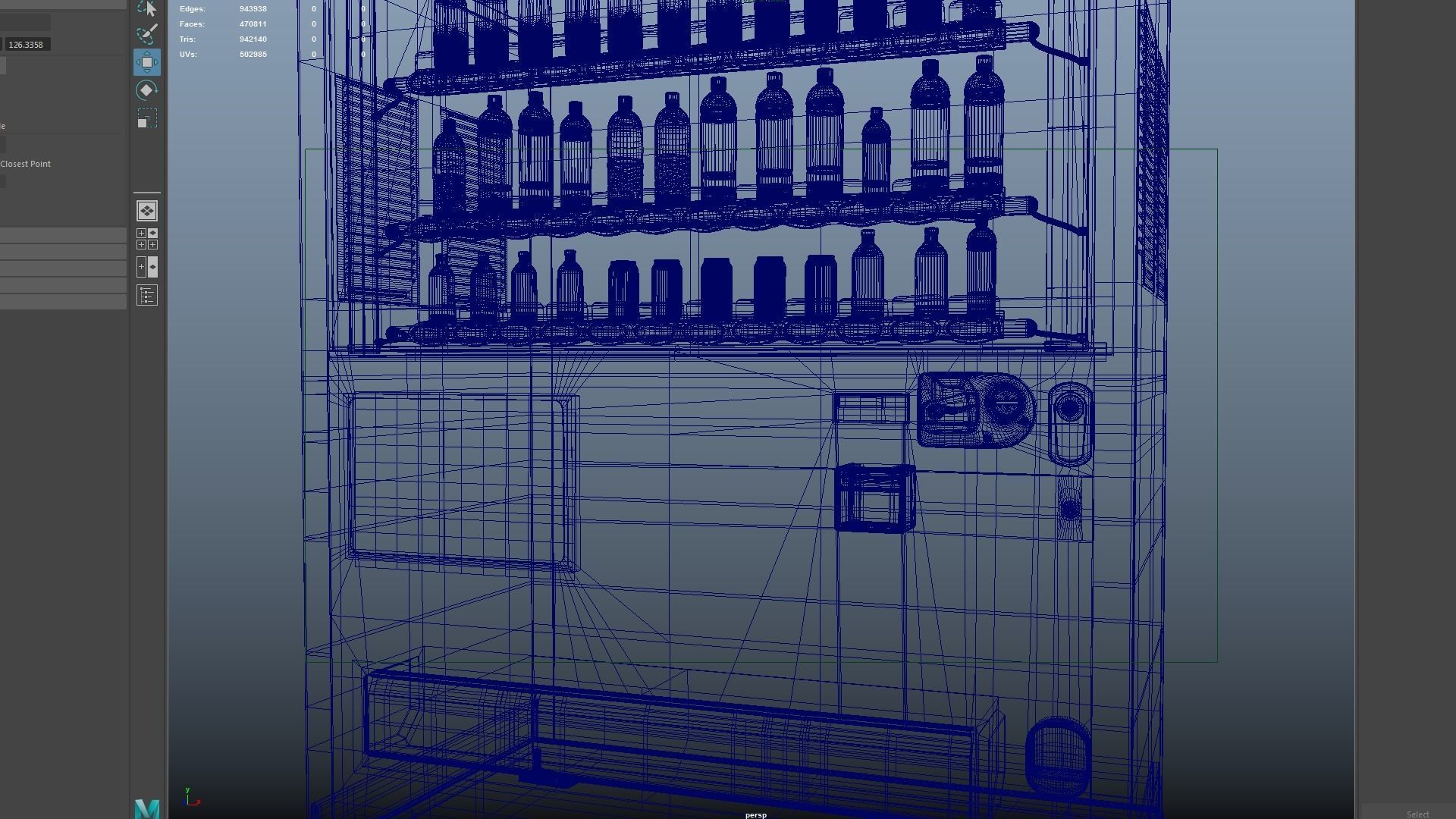 Japanese Style Vending Machine 3D model_8