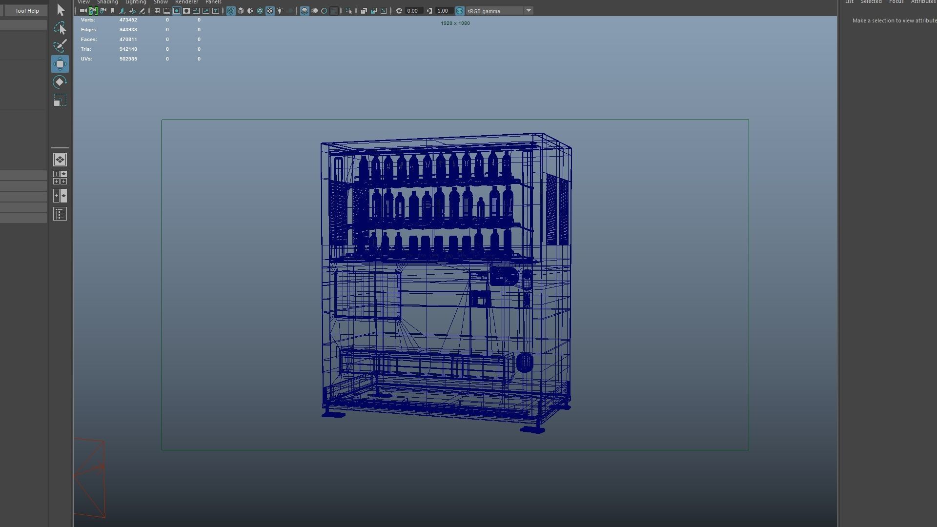 Japanese Style Vending Machine 3D model_7