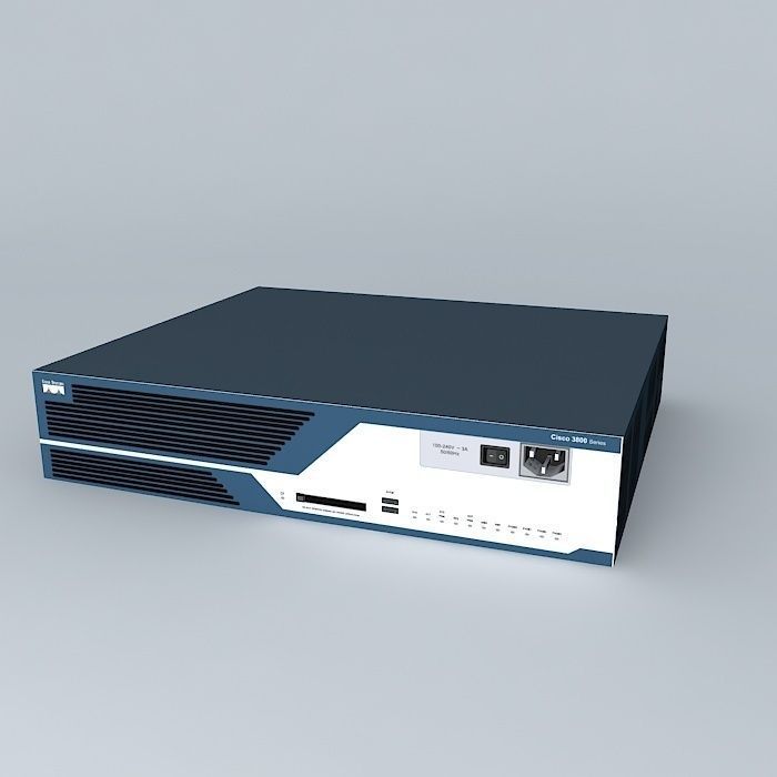 Ciso 3825 Router 3D model_1