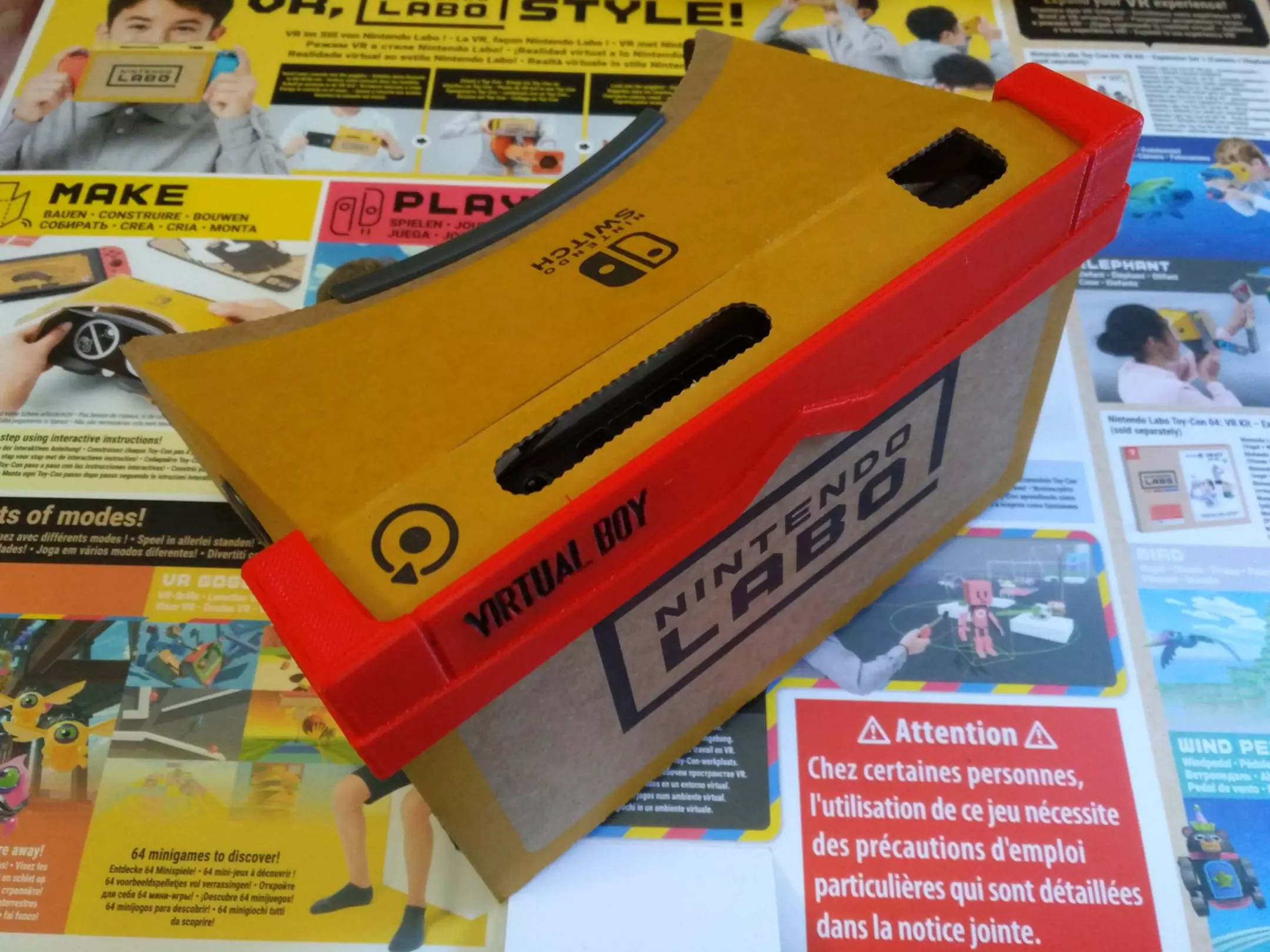 Virtual boy case for Nintendo labo VR-KIT 3D print model