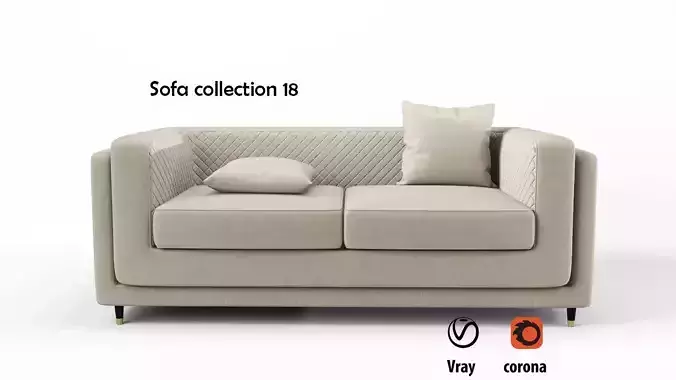 Sofa collection 18 3D model