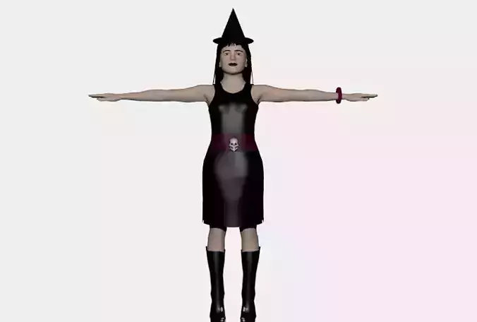 MAGIC YOUNG BLACK WITCH