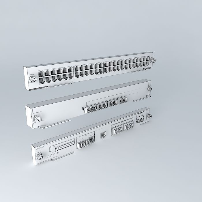 Cisco Catalyst 650x Line Cards 3D model_3