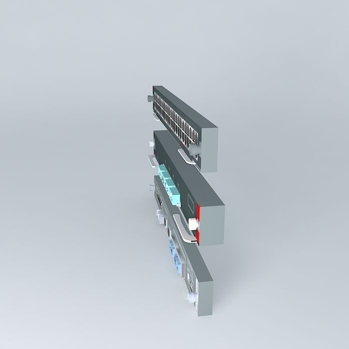 Cisco Catalyst 650x Line Cards 3D model_2