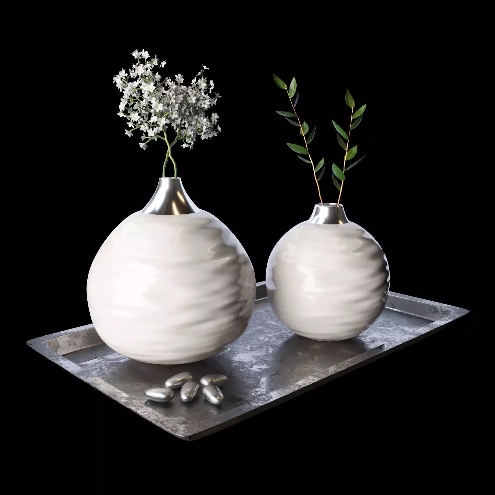 Gypsophila Decor Set 3D model