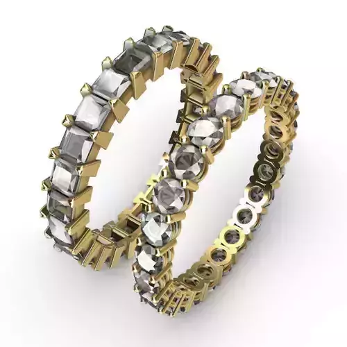 Eternity Band for Diamonds or Cubic Zirconia 3D print model