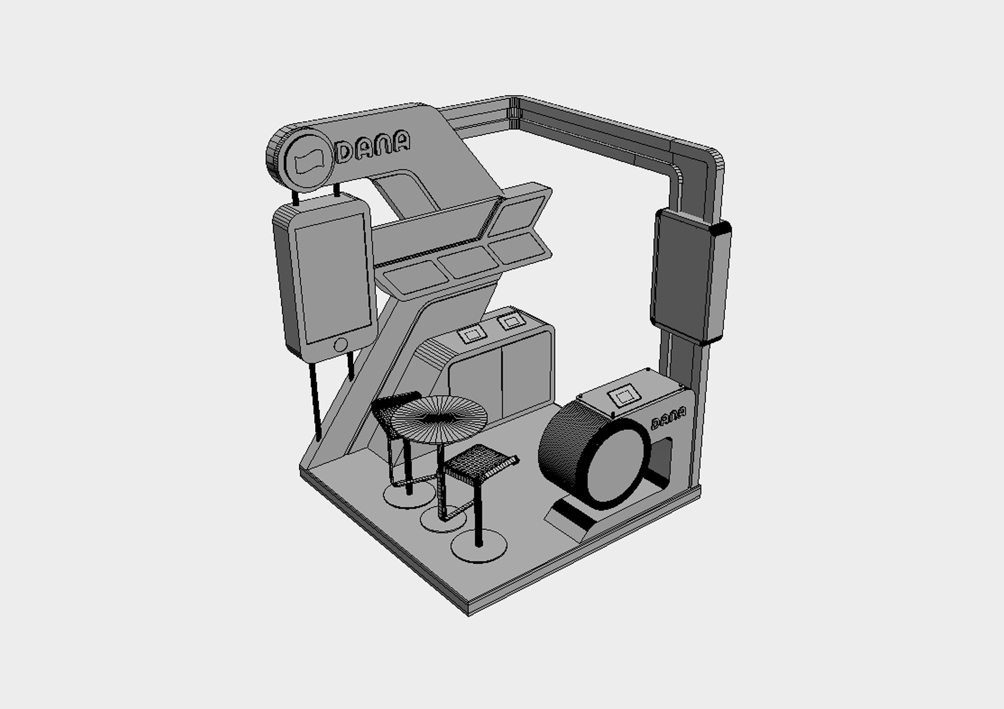 exhibition 3d model 2x2m 001 3D model_2