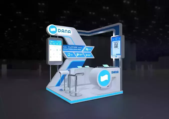 exhibition 3d model 2x2m 001 3D model