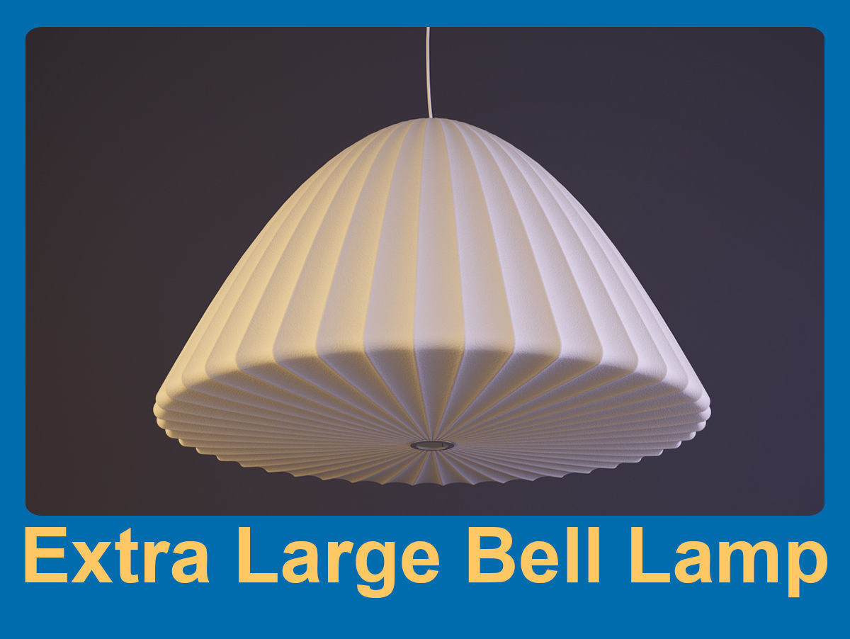 Extra Large Bell Lamp 3D model_0