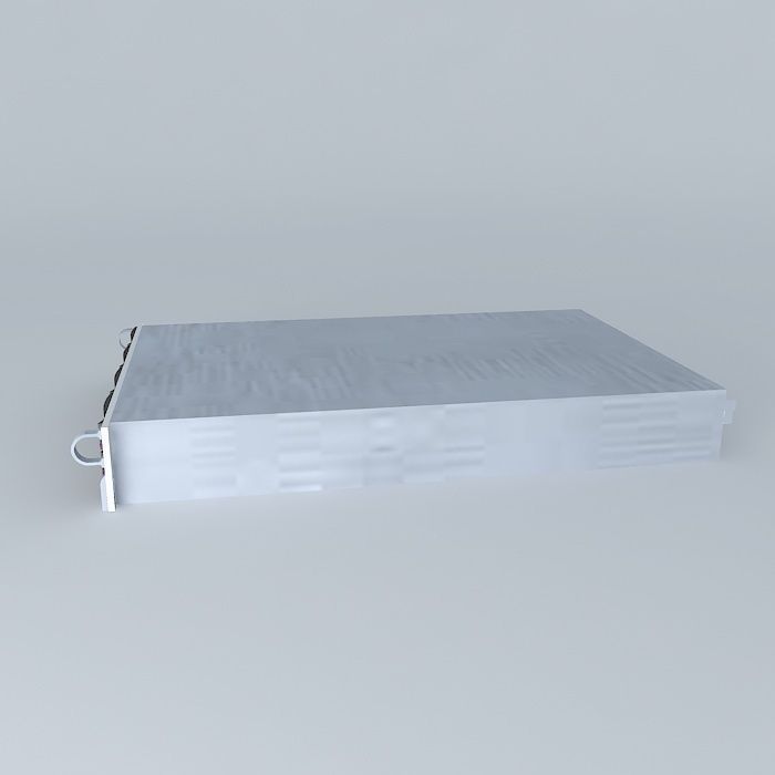 SuperMicro 12 x 1 Terrabyte drive 2u server 3D model_2