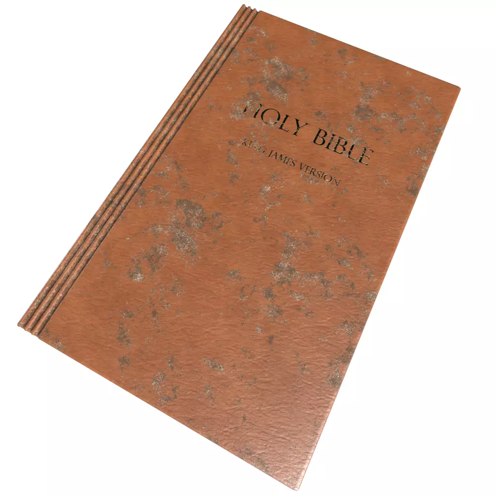 Holy bible Traditional English version 002  Low-poly 3D model_0