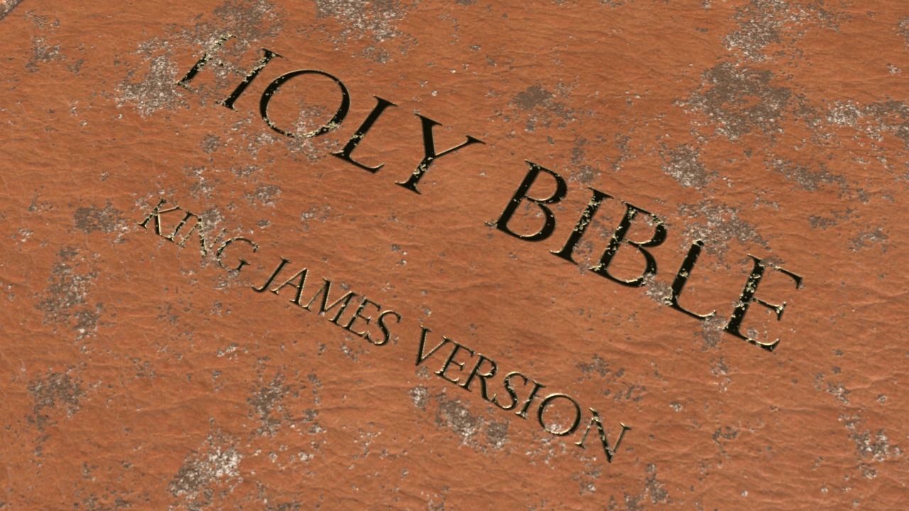 Holy bible Traditional English version 002  Low-poly 3D model_3