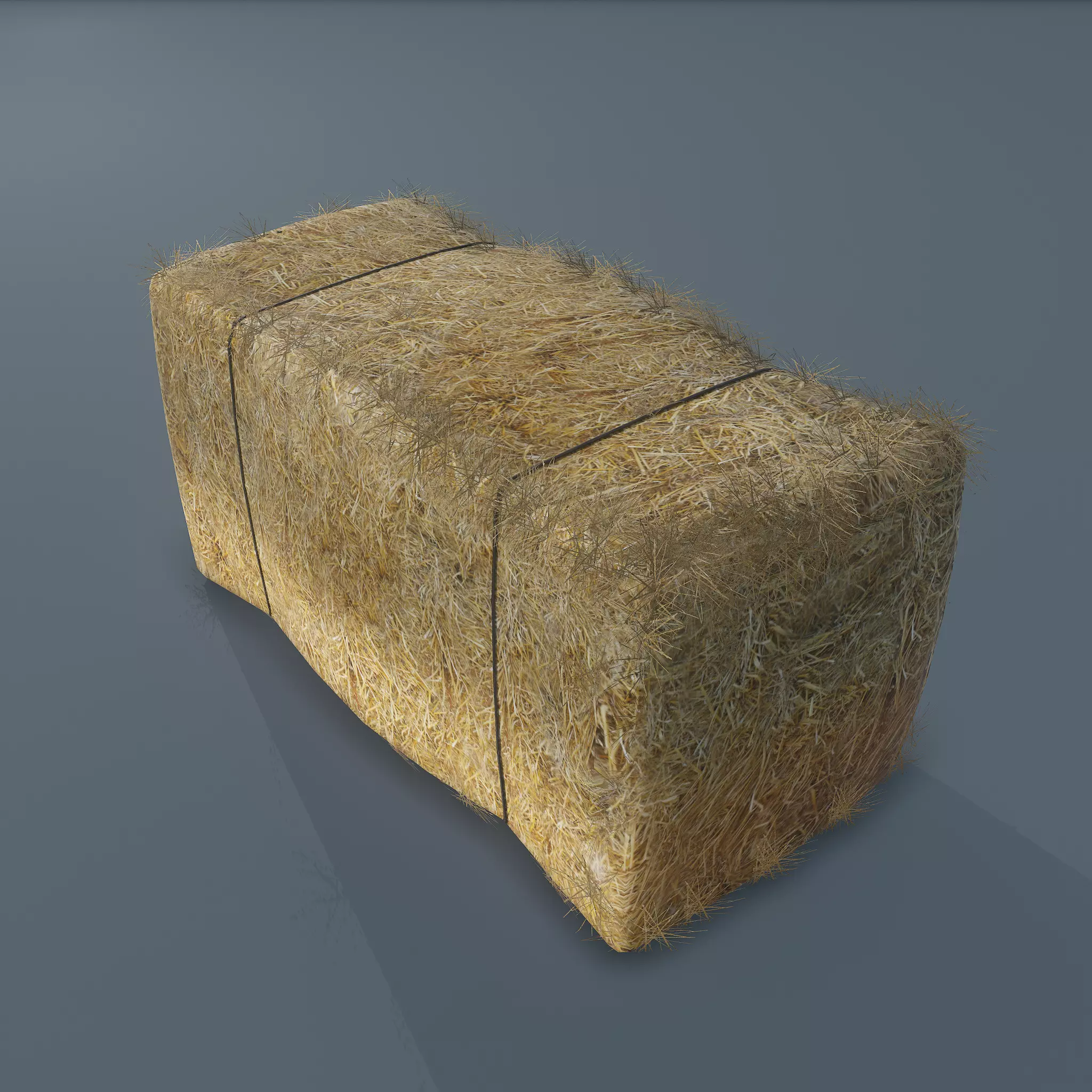 Hay Bale Low-poly 3D model