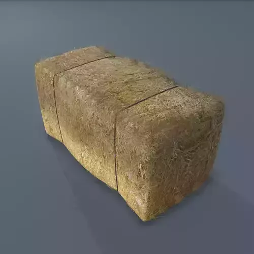 Hay Bale Low-poly 3D model