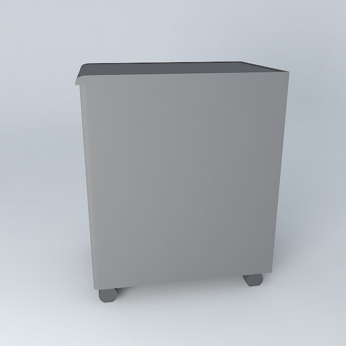 Under Desk File Cabinet 3D model_2