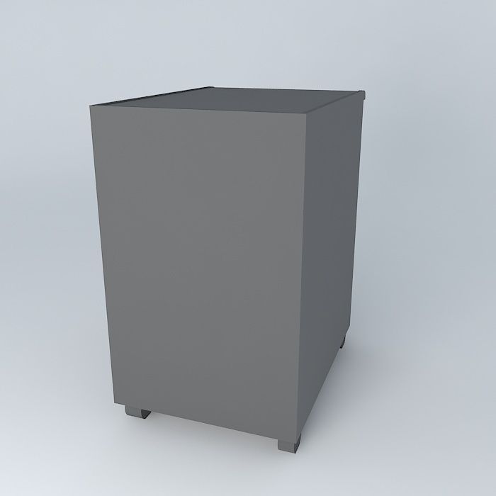 Under Desk File Cabinet 3D model_1